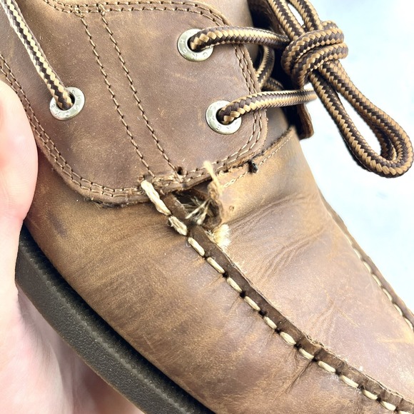 Dockers Men's Vargas Rust Leather Boat Shoes Size 11 90-30406 Casual Slip-On - Picture 7 of 8